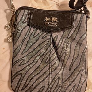 Coach Metallic Zebra Crossbody Bag